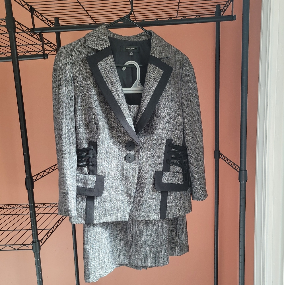 Nine West Tweed Skirt Suit